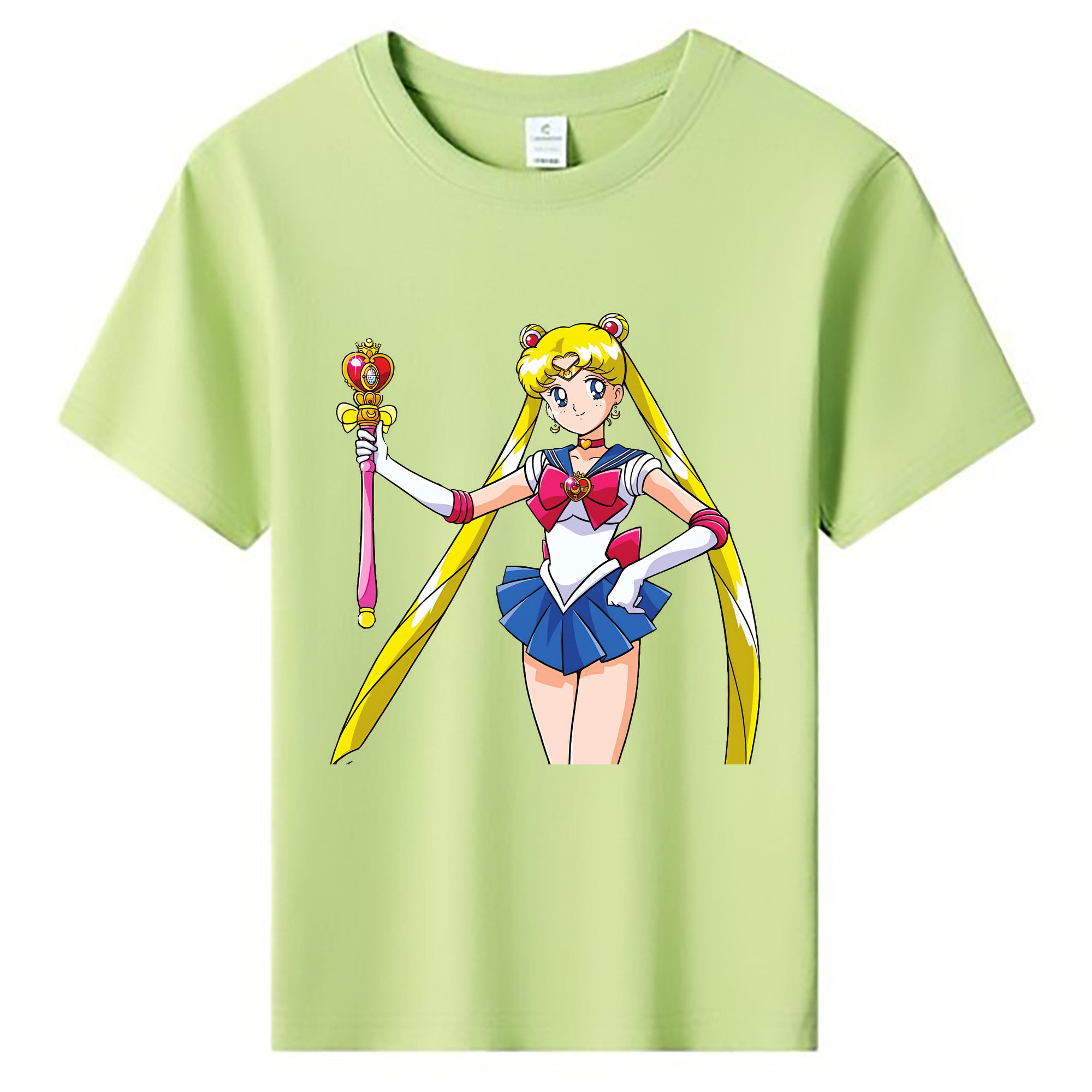 （画像用） 美少女戦士セーラームーン 月野 うさぎ つきの うさぎ Sailor Moon Tsukino Usagi 綿100％キッズTシャツ（フロントプリント）